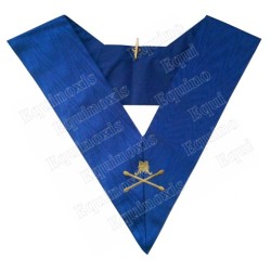 Masonic collar – Rite York – Maréchal – Machine embroidery