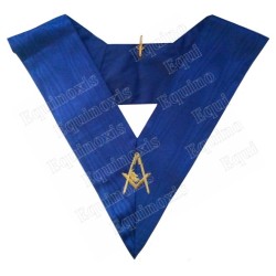 Masonic collar – Rite York – Second Diacre – Machine embroidery