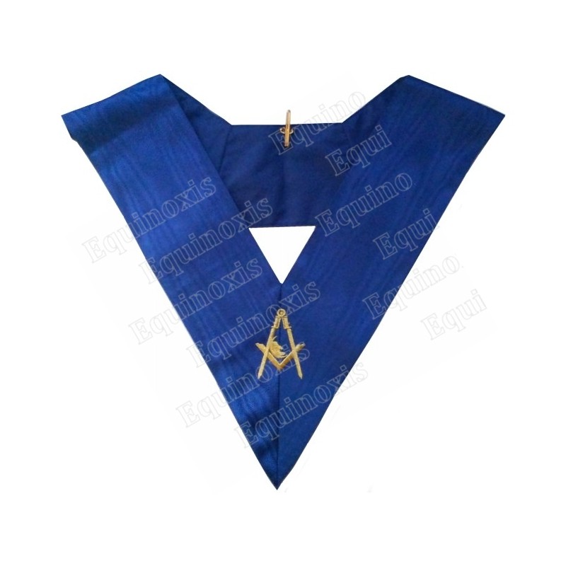 Masonic Officer's collar – Rite York – Second Diacre – Machine-embroidered