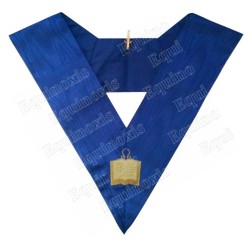 Masonic collar – Rite York – Chaplain – Machine embroidery