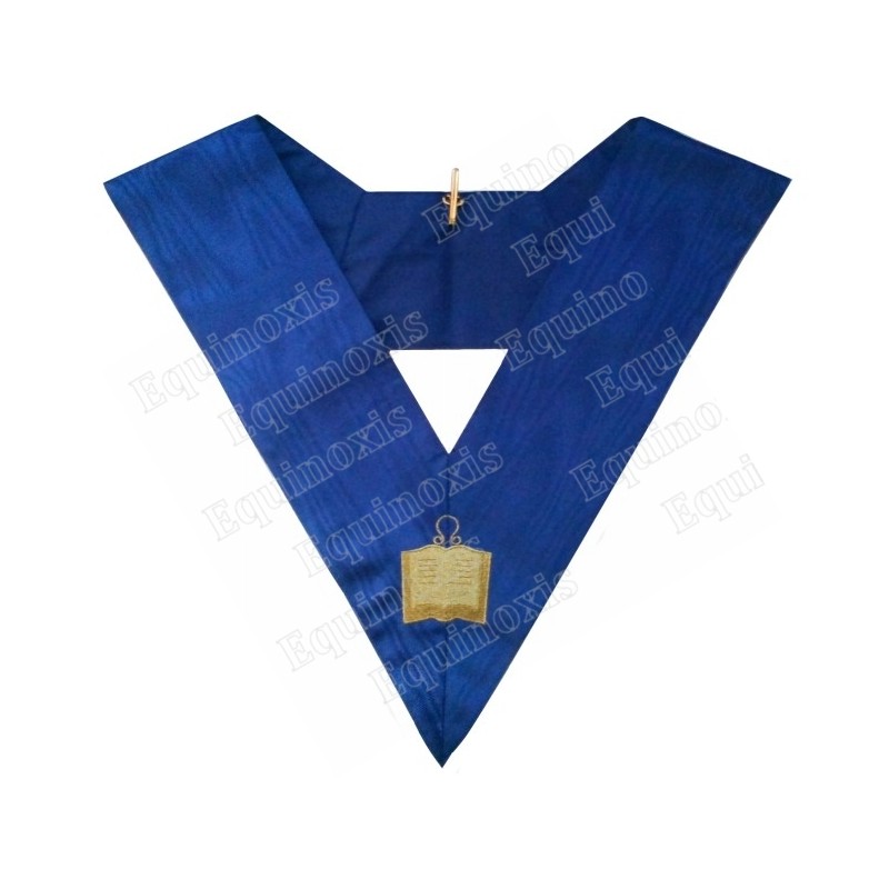 Masonic Officer's collar – Rite York – Chaplain – Machine-embroidered