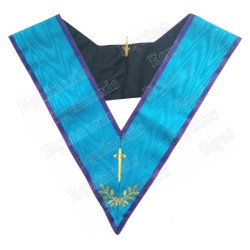 Masonic collar – Memphis-Misraim – Tyler – Machine embroidery