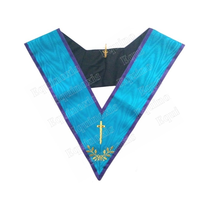 Masonic Officer's collar – Memphis-Misraim – Tyler – Machine embroidery