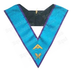 Masonic collar – Memphis-Misraim – Senior Warden – Hand embroidery