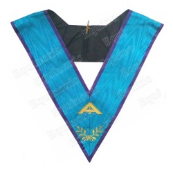 Masonic collar – Memphis-Misraim – Senior Warden – Machine embroidery