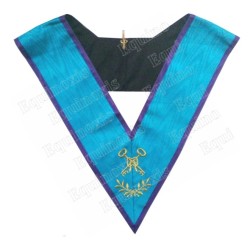 Masonic collar – Memphis-Misraim – Treasurer – Machine embroidery