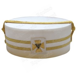 Masonic hard hat – Scottish Rite (AASR) – 33rd degree – Triangle turned downwards – Hand embroidery – Size 54
