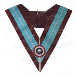 Masonic collar – Mark Degree – Past Master – Cocarde tricolore