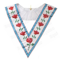 Masonic collar – GLFF – Federal Councillor – 9 roses with leaves