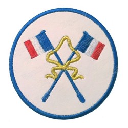 Masonic badge – Petite tenue nationale – Passé Grand Porte-Etendard – Machine embroidery