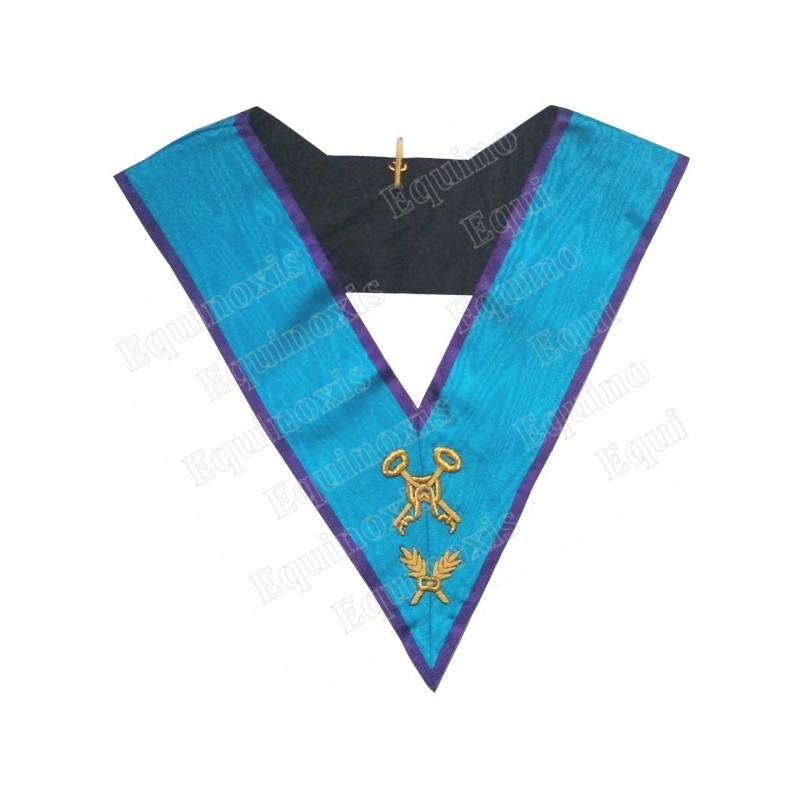 Masonic Officer's collar – Memphis-Misraim – Treasurer – Hand embroidery