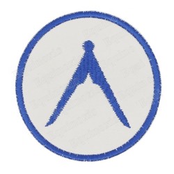 Masonic badge – Petite tenue nationale – Grand Inspecteur – Machine embroidery