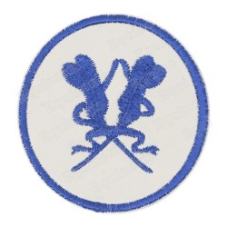 Masonic badge – Petite tenue nationale – Grand Secretary – Machine embroidery