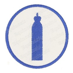 Masonic badge – Petite tenue nationale – Deuxième Grand Surveillant – Machine embroidery