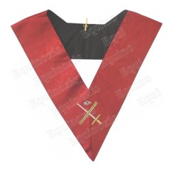 Masonic collar – Scottish Rite (AASR) – 18th degree – Chevalier Grand Expert – Machine embroidery