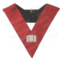 Masonic collar – Scottish Rite (AASR) – 18th degree – Chevalier d'Eloquence – Machine embroidery