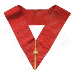 Masonic collar – Rite Ecossais Primitif – Officer with gilt ball