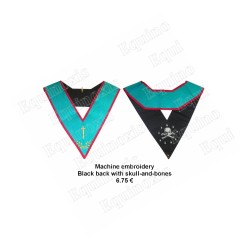 Masonic Officer's collar – AASR – Tyler – Machine embroidery