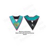 Masonic Officer's collar – AASR – Worshipful Master – Acacia 108 leaves – Machine embroidery