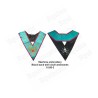 Masonic Officer's collar – AASR – Worshipful Master – Acacia 224 leaves – Machine embroidery