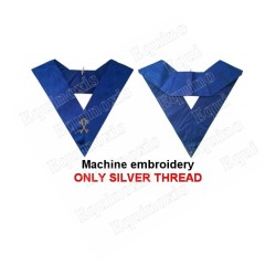 Masonic Officer's collar – Rite York – Trésorier – Machine-embroidered