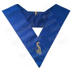 Masonic collar – Rite York – 1er / 2ème intendant – Machine embroidery