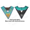 Masonic Officer's collar – Memphis-Misraim – Worshipful Master – Acacia 108 leaves – Hand embroidery