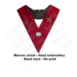 Masonic collar – AASR – 14th degree – Hand embroidery