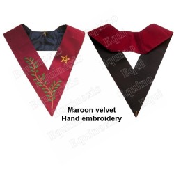 Masonic Officer's collar – ASSR – 14th degree – Hand embroidery