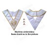 Masonic collar – AASR – 31st / 32nd / 33rd degree – Triangle turned upwards – Machine embroidery