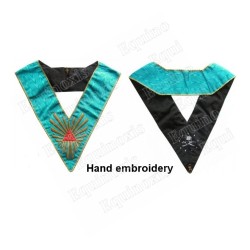 Masonic Officer's collar – Worshipful Master – Groussier French Rite – Grand Glory – Hand embroidery