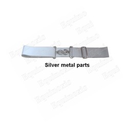 Apron belt extension – White – Silver snake fittings
