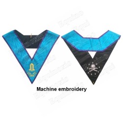 Masonic Officer's collar – Memphis-Misraim – Junior Warden – Machine embroidery