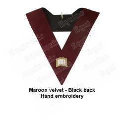Sautoir maçonnique velours – ASSR – 14th degree – Orator – Hand-embroidered
