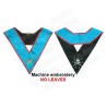 Masonic Officer's collar – Secretary – AASR – GLNF – Machine embroidery