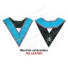 Masonic Officer's collar – AASR – Treasurer – GLNF – Machine embroidery