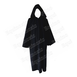 Robe maçonnique noire avec capuche – High quality
