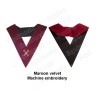 Masonic Officer's collar – AASR – 14th degree – Treasurer – Machine embroidery