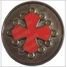 Occitania pewter pill-box – Occitania cross – Red enamel