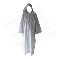 Robe maçonnique blanche avec capuche – High quality