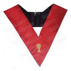 Masonic collar – Scottish Rite (AASR) – 18th degree – Garde des Sceaux– Machine embroidery