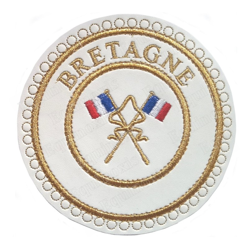 Badge / Macaron GLNF – Grande tenue provinciale – Passé Grand Porte-Etendard – Aquitaine – Brodé machine