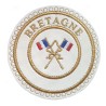 Badge / Macaron GLNF – Grande tenue provinciale – Passé Grand Porte-Etendard – Aquitaine – Brodé machine