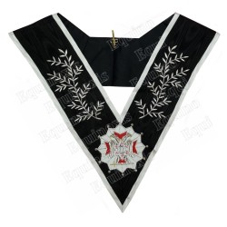 Masonic collar – Scottish Rite (AASR) – 30th degree – TFPGM – Machine embroidery