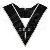 Masonic Officer's collar – ASSR – 30th degree – CKS – Deuxième Grand Juge – Machine-embroidered