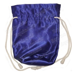 Masonic pouch – Night-blue satin