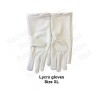Gants maçonniques blancs lycra – Taille XL