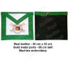 Leather Masonic apron – AASR – 5th degree