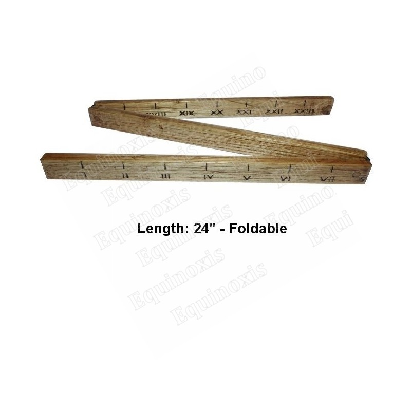 24 inches wooden Masonic ruler – Straight