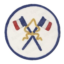 Masonic badge – Petite tenue nationale – Passé Grand Porte-Etendard – Hand embroidery